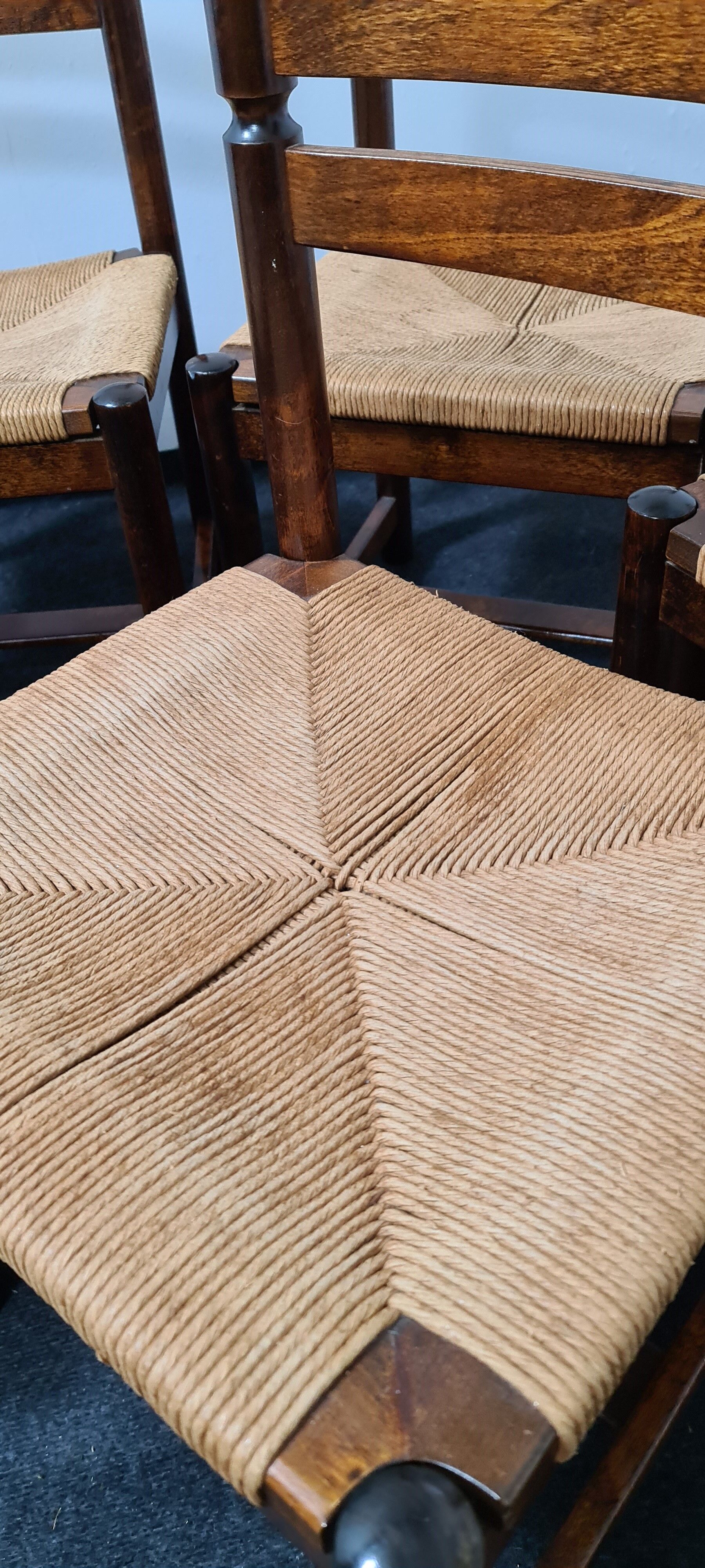 Set of 5 vintage dining chairs by Asko Finland