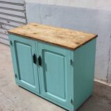 Parisian buffet pâtine blue