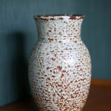 Speckled ceramic vase, west germany