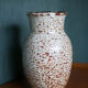 Speckled ceramic vase, west germany