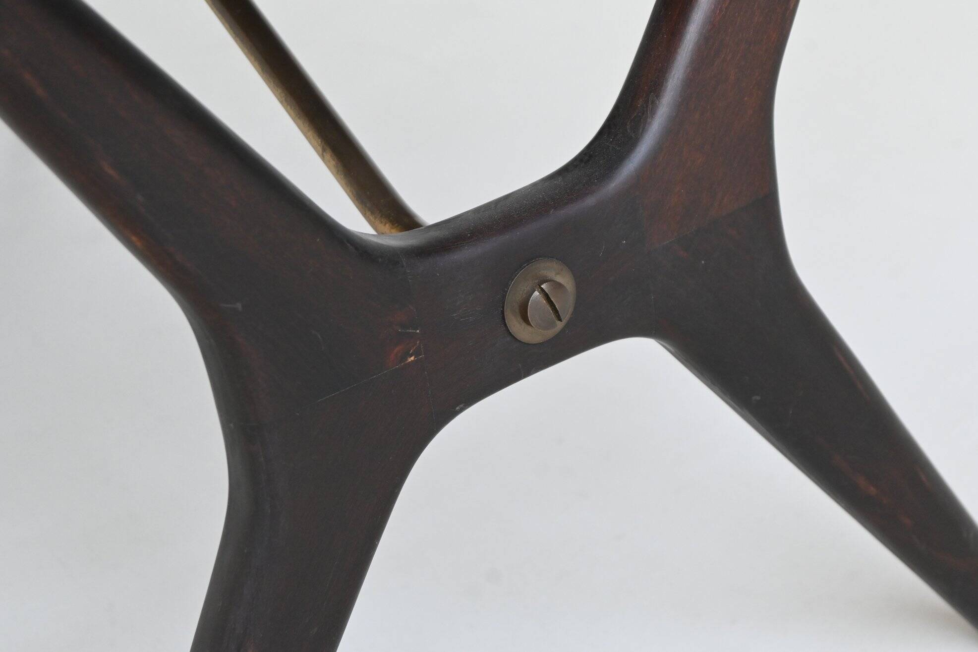 Karl Ekselius sculptural coffee table rosewood J.O.C. Sweden 1960