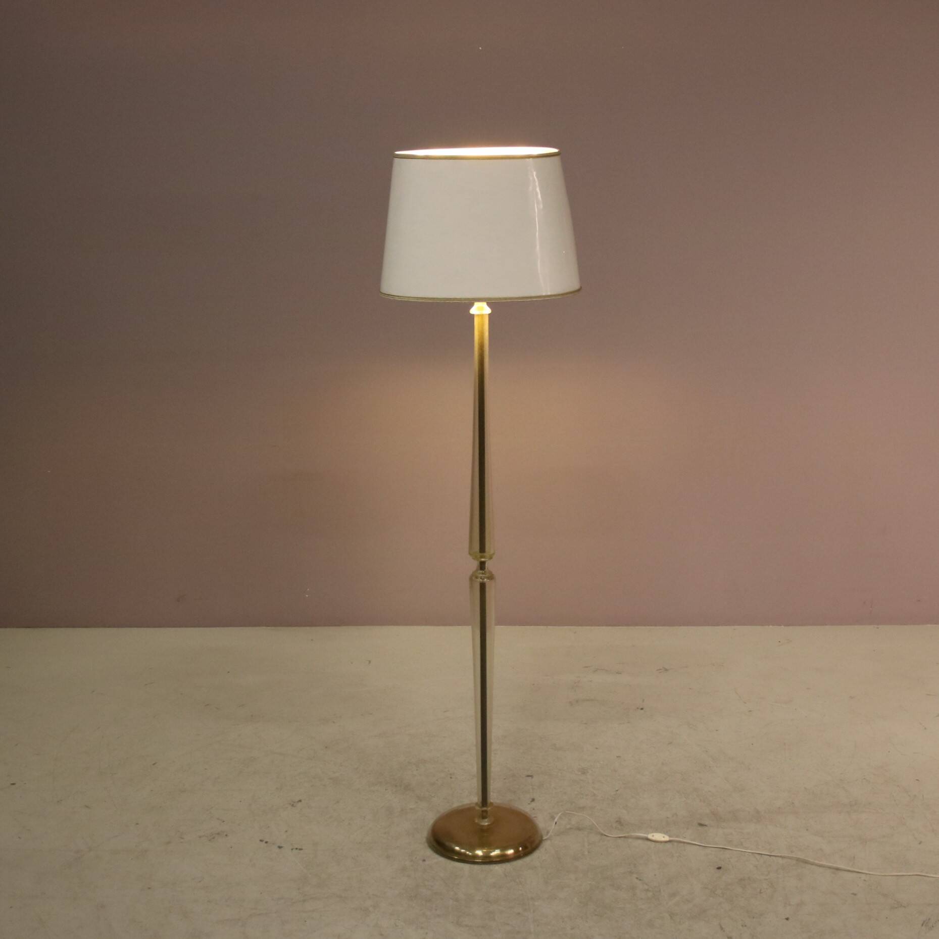 1940s Murano glass floor lamp from Italy