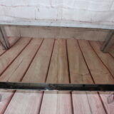 OLD VINTAGE CHROME COFFEE TABLE