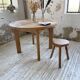 Table ronde en orme Maison Regain