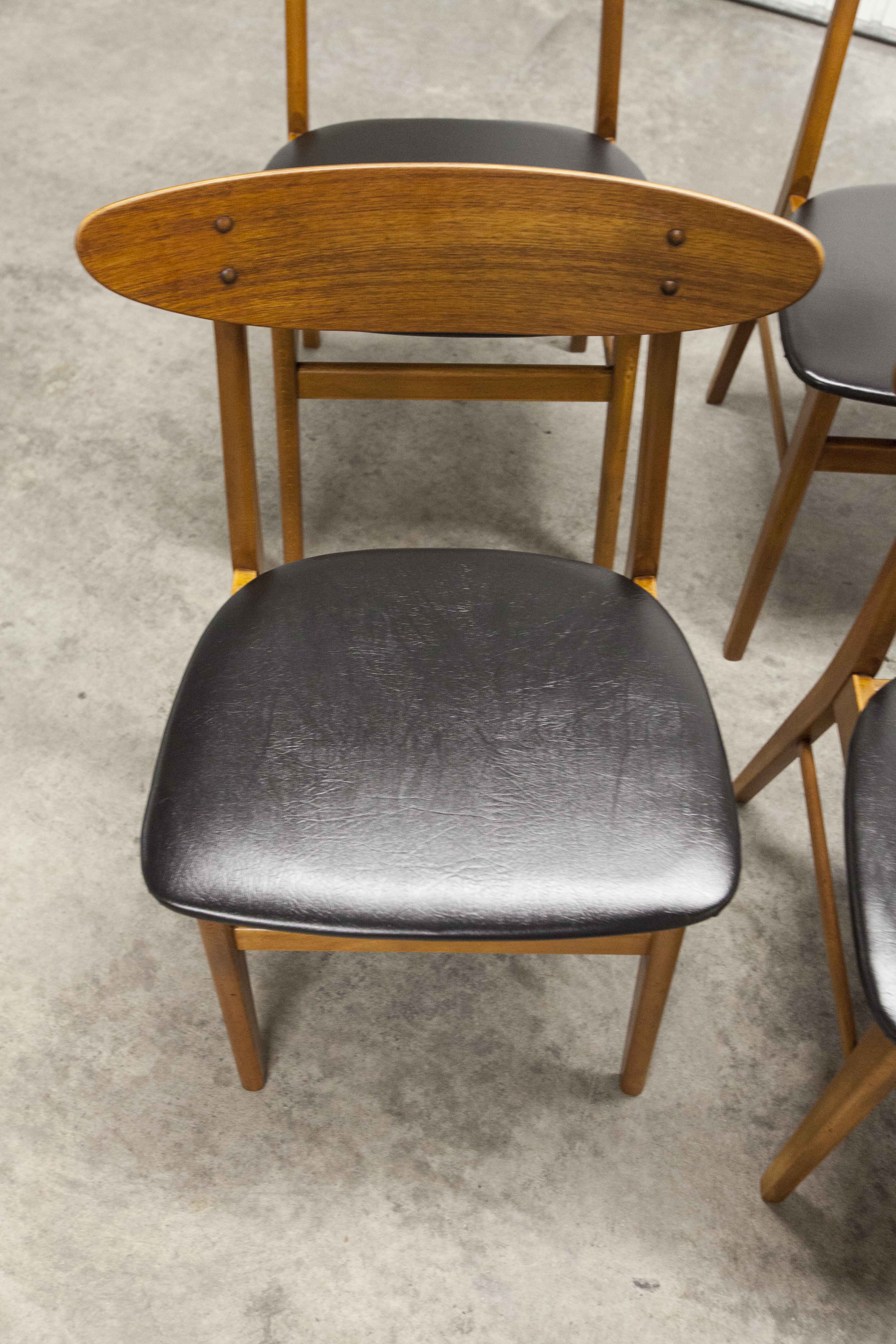 Lot de 6 chaises Farstrup 210 teck en hêtre 1965