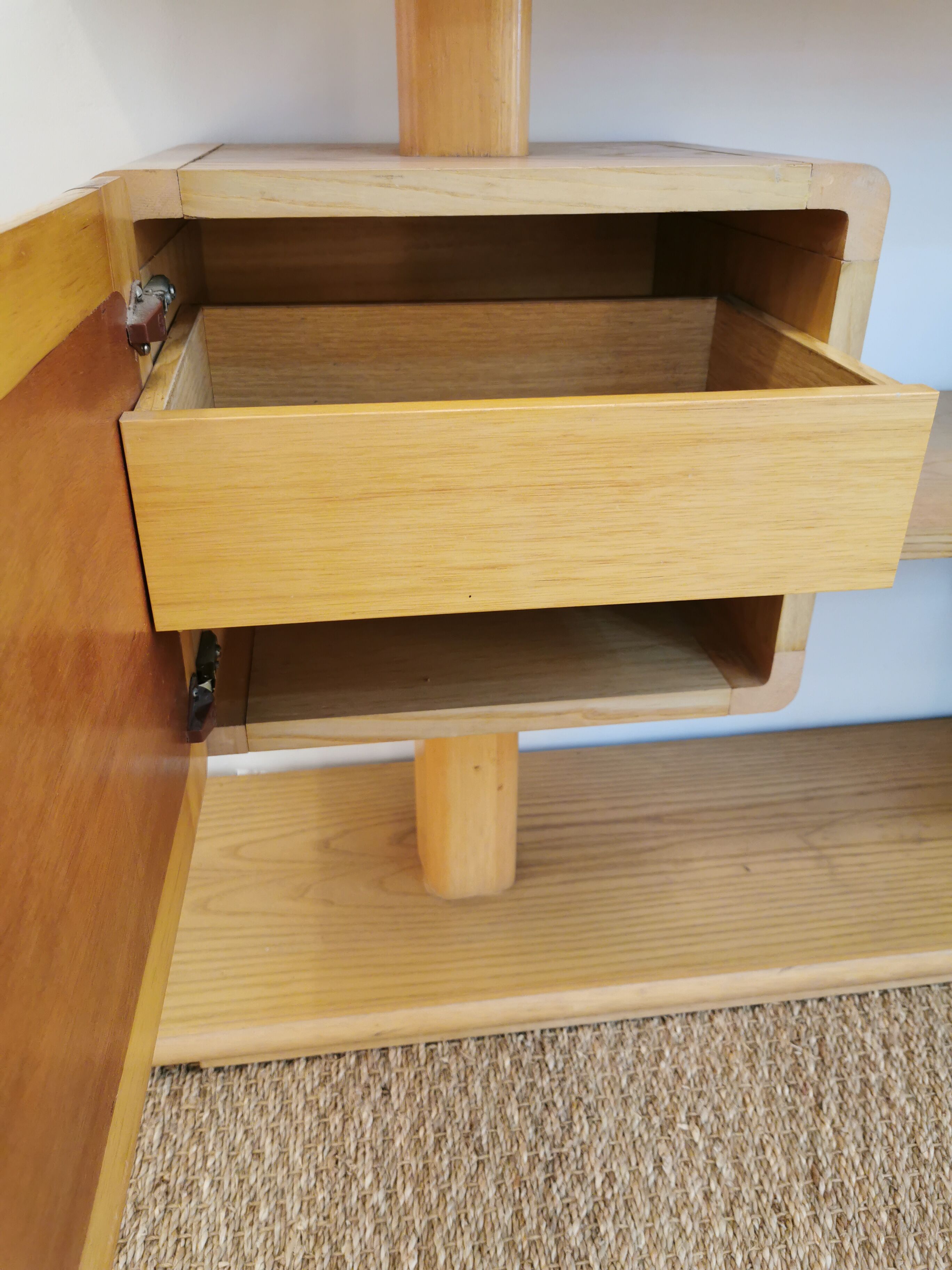 Vintage wooden furniture console from the 70s