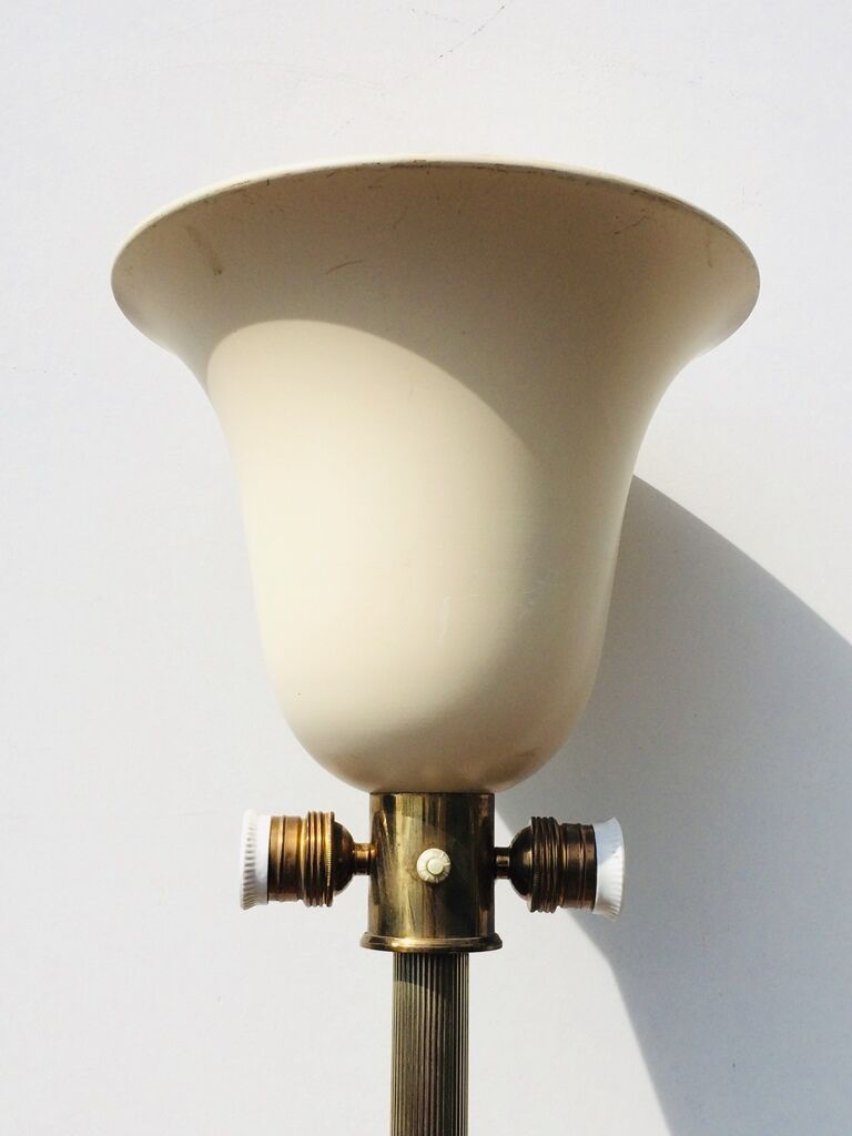 Neoclassiqe floor lamp * Hollywood Regency * 50s Vintage