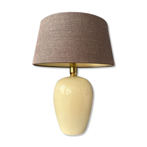 Lampe de table gris marron