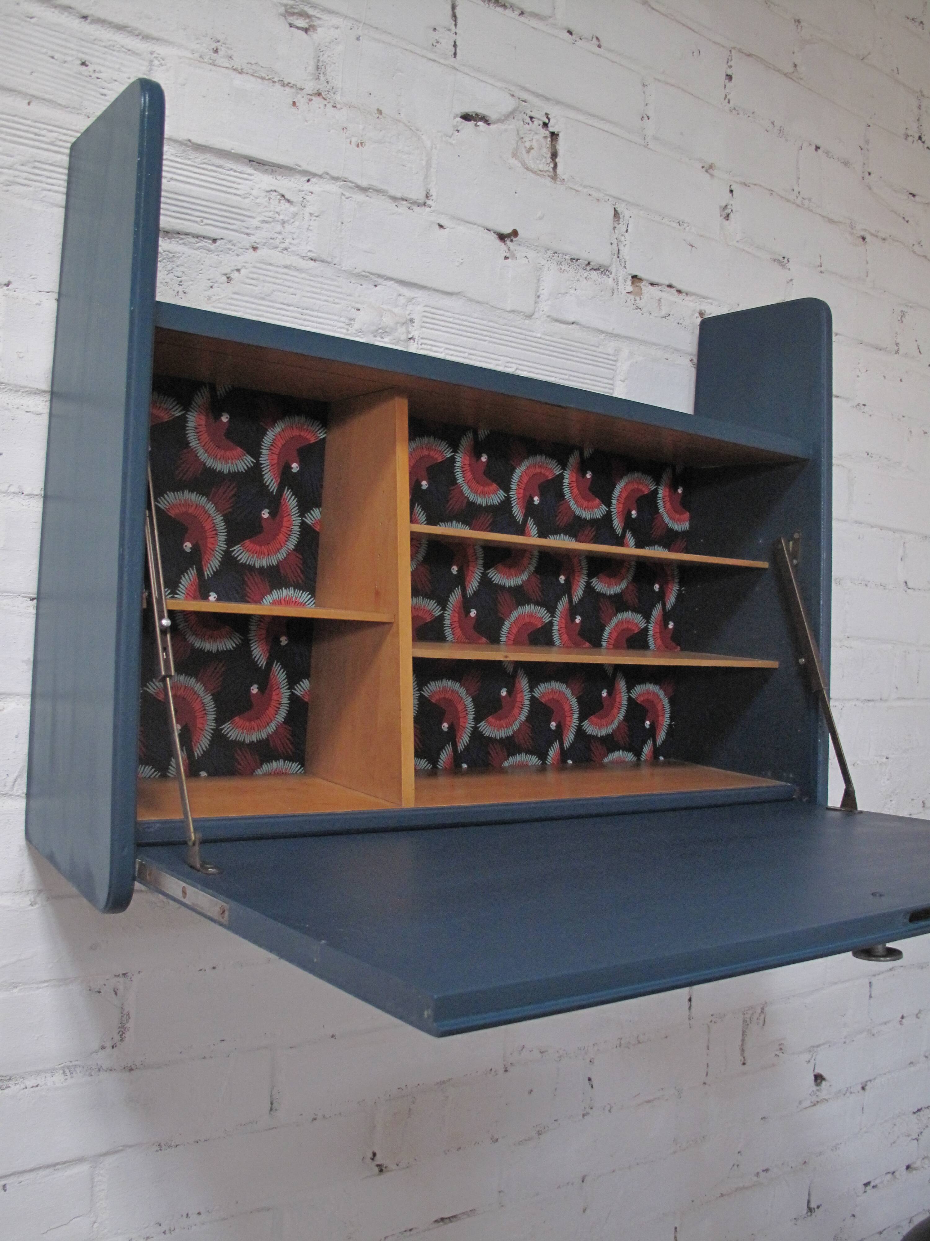 Scandinavian wall secretary stamped nordiska