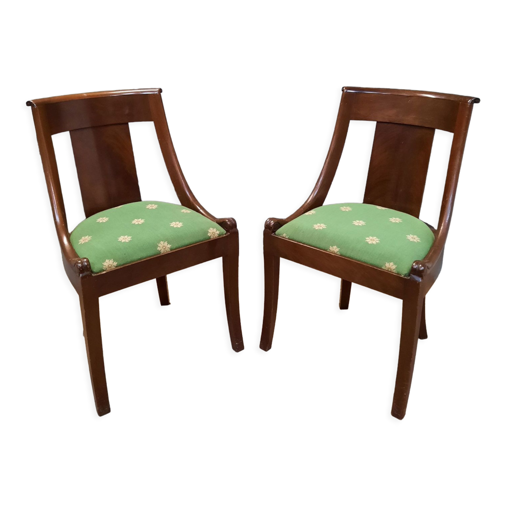 Paire de chaises gondole