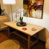 Solid oak farmhouse table