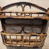 Wall shelf in vintage rattan