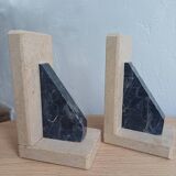 2 Stone Bookends – Art Deco Minimalist Design, France, c. 1930s–1950s
