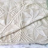 Vintage crochet bedspread for 2 people