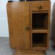 Pair of bedside tables art deco style marble black portor