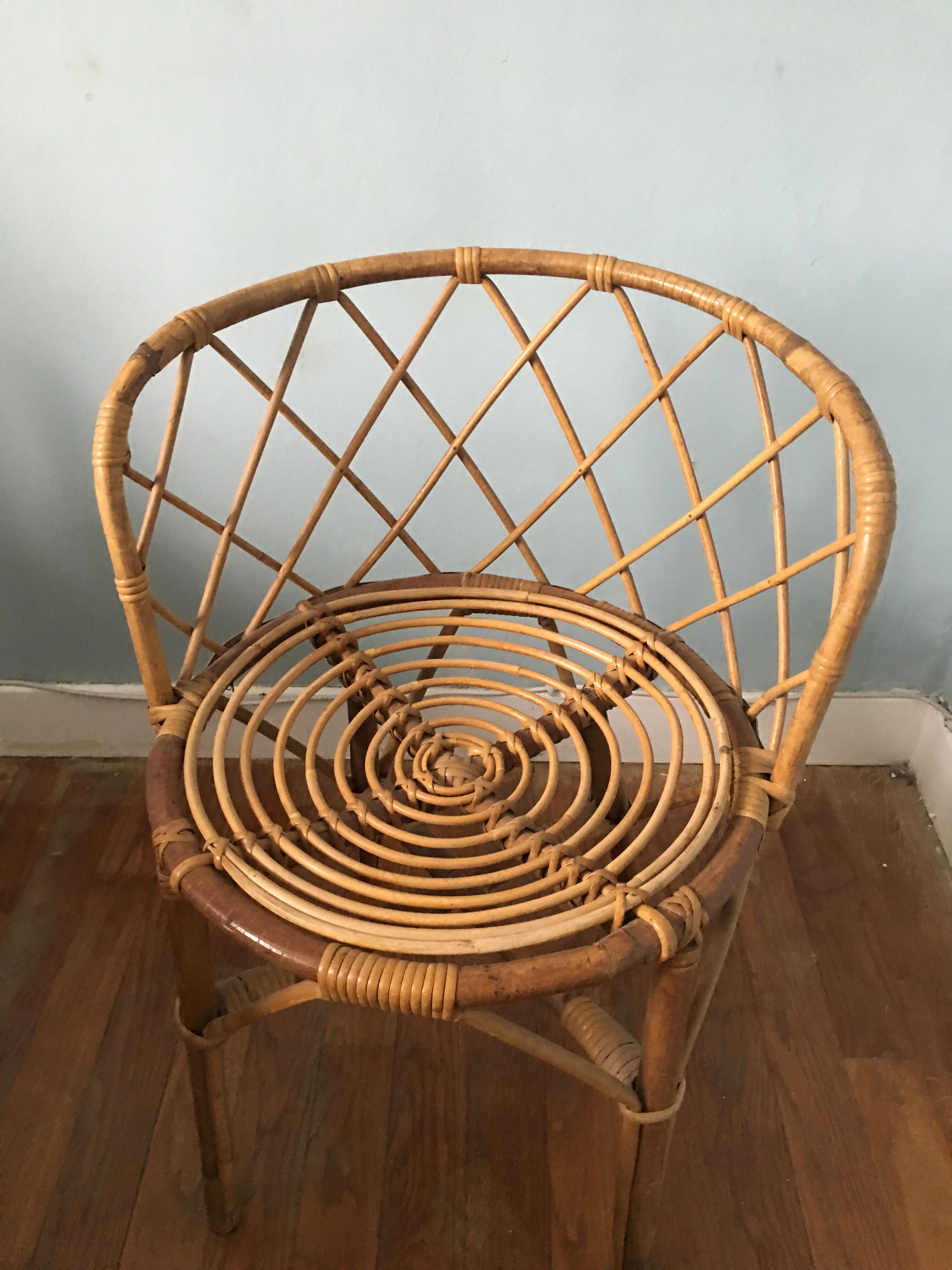 Rattan armchair