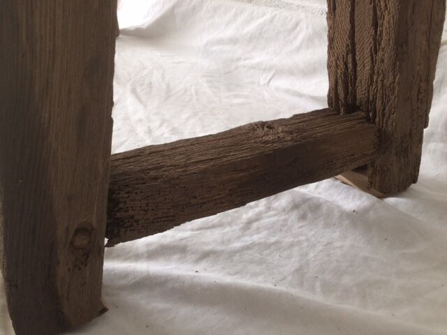 Workbench out of his barn wood