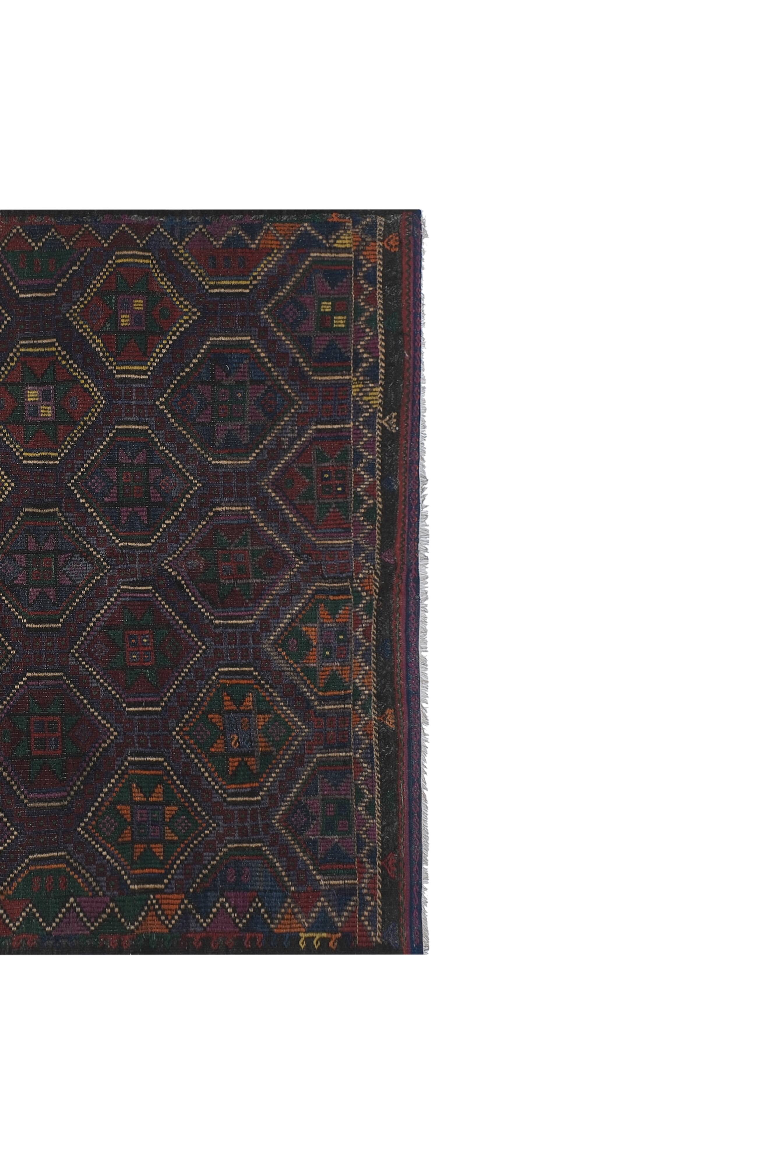 Vintage Turkish Oushak Rug Handwoven 228x292 cm