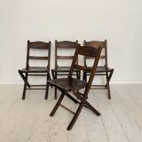 Art Deco Folding Chairs, 1930, Set of 4