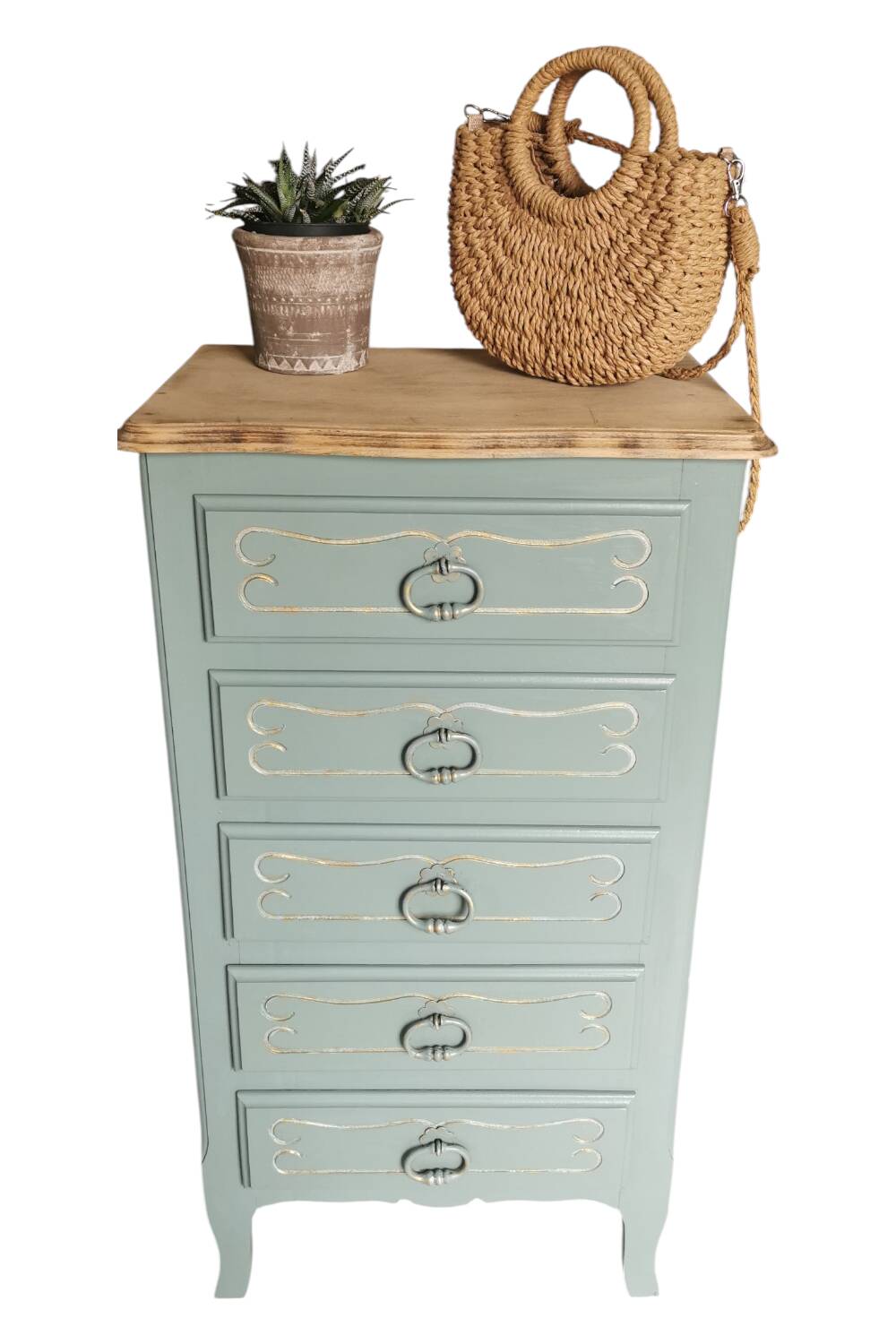 Revamped antique chest of drawers