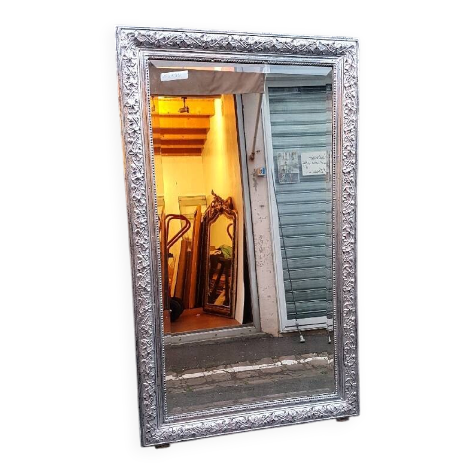 Large silver mirror Napoleon III