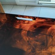 Vintage maison mercier tray in tortoiseshell lucite