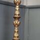 French Baroque standing bronze floor lamp