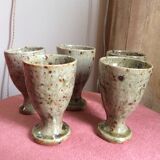 Set of 5 cups in sandstone