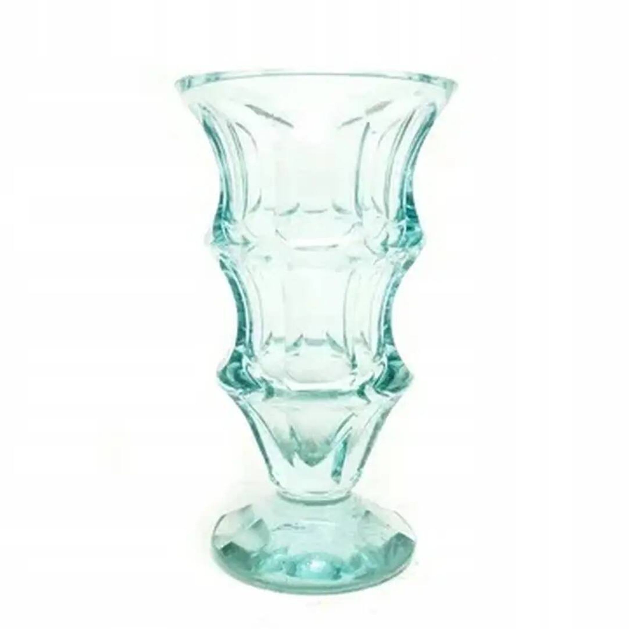 Vase Art Déco, en verre, Pologne, années 1930