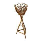 Porte-plante en rotin et bambou