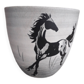 Vintage ceramic signed Millet Sèvres