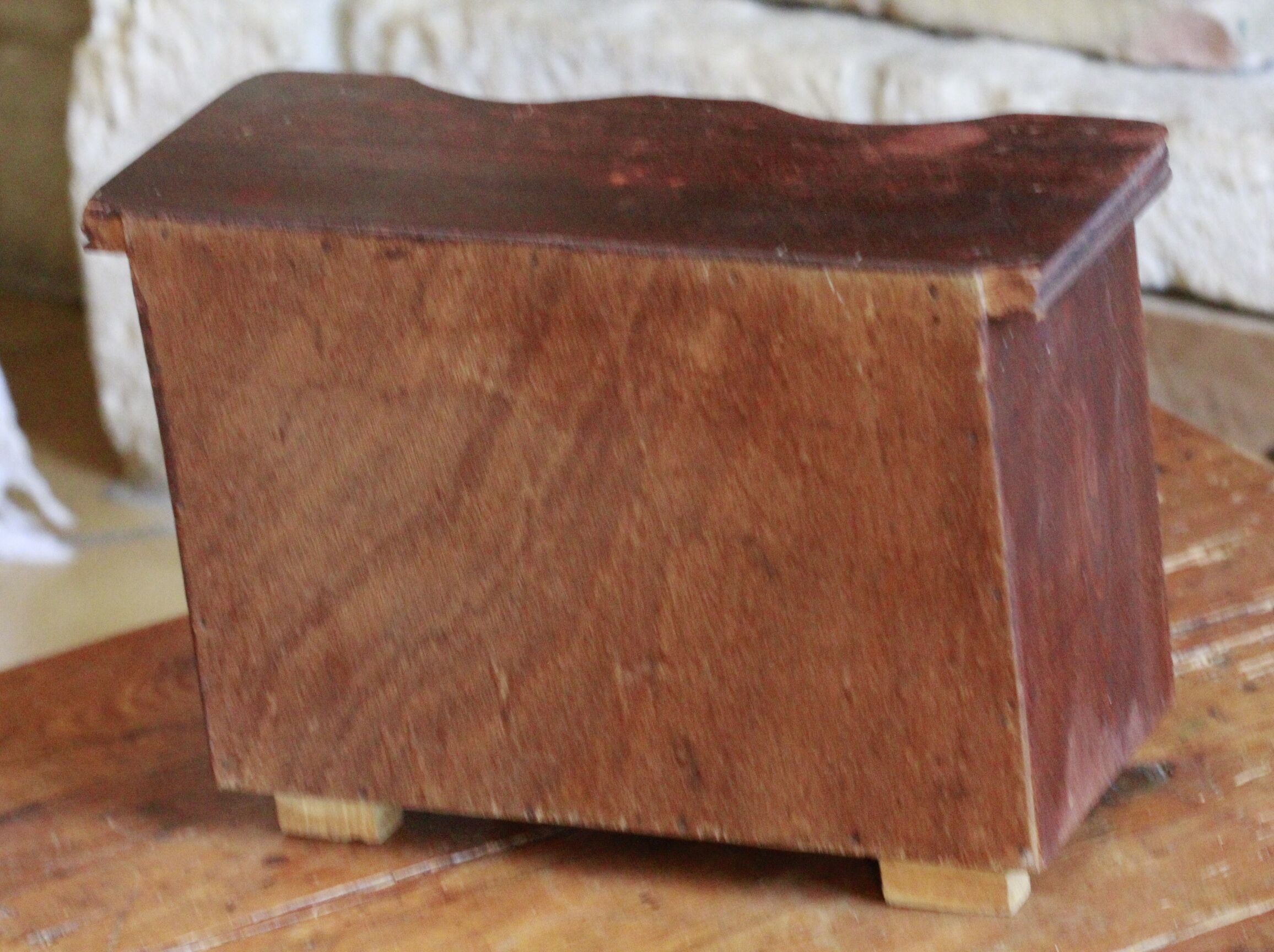 Old wooden doll sideboard