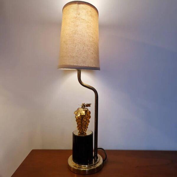 Lampe ''Raisin Ambre'' années 80's