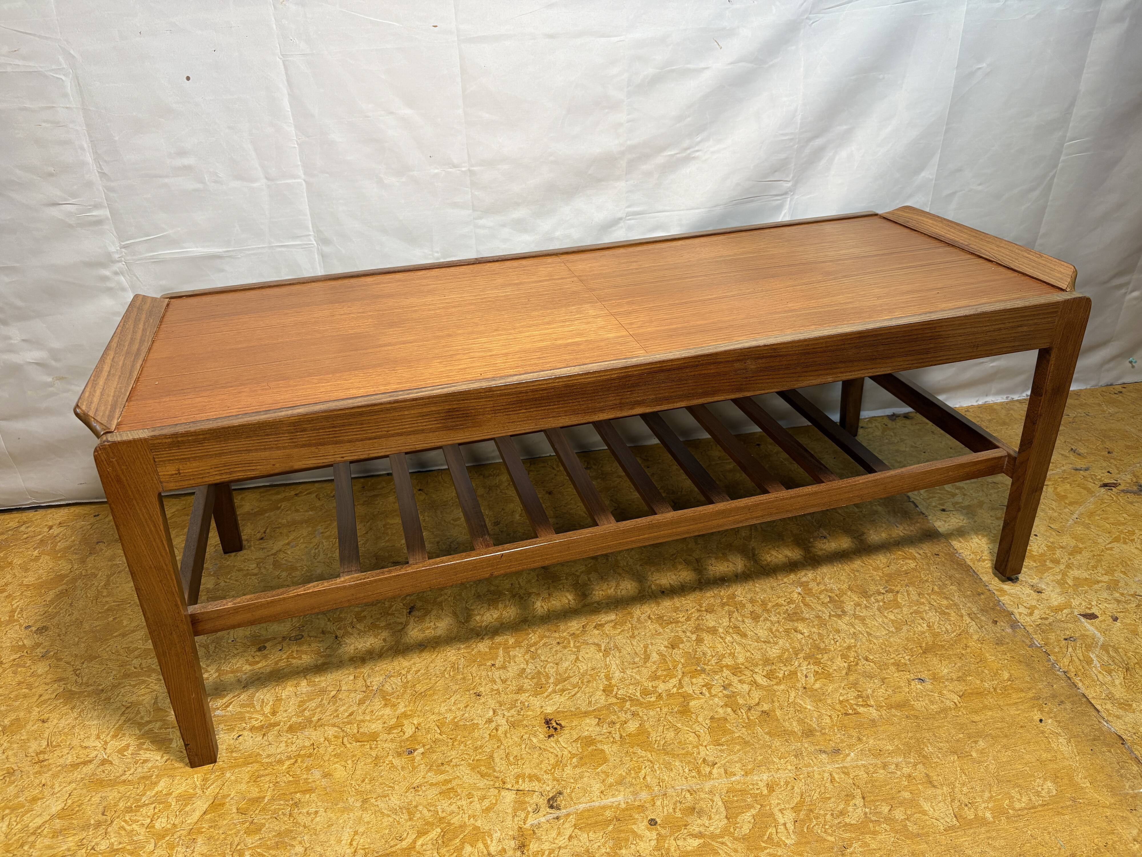 Table basse extensible en teck Remploy vintage | Années 60 | Style scandinave