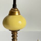 Old ceramic and bronze lamp