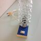 Bubbled glass bedside lamp by Helena Tynell 60/70