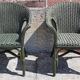 Salon de jardin complet en rotin. (Sofa, fauteuils x 2, table basse)