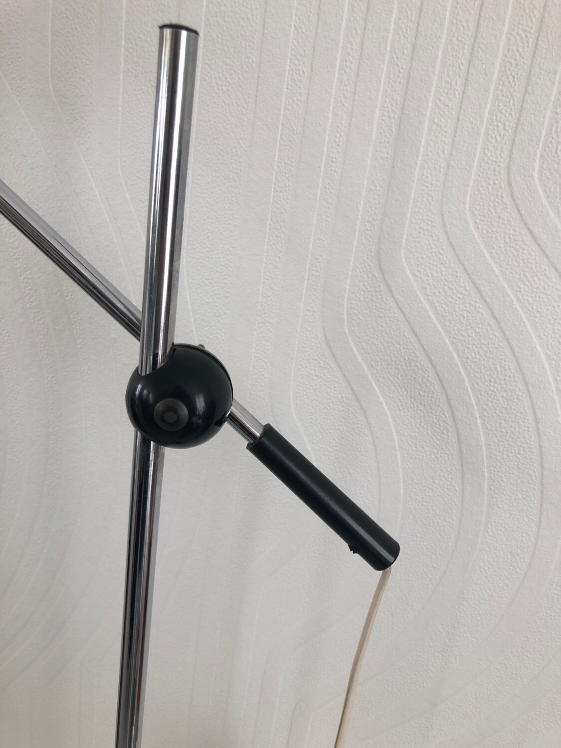 Lampadaire orange de gura leuchten 1960