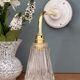 Vintage cut glass tulip wall light