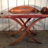 Mahogany boat folding table
