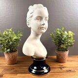 Biscuit bust of Limoges – young woman