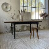 Oval pine farm table with 2m extensions