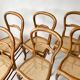 Suite chaises campagne cannage