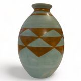 Boch Frères Keramis, Large Art-Deco Vase