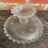 MASSERINI BAROCCO Fruit Bowl Molded Glass Vintage Beaded Row #D