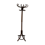 Baumann single dark beech parrot coat rack