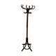 Baumann single dark beech parrot coat rack