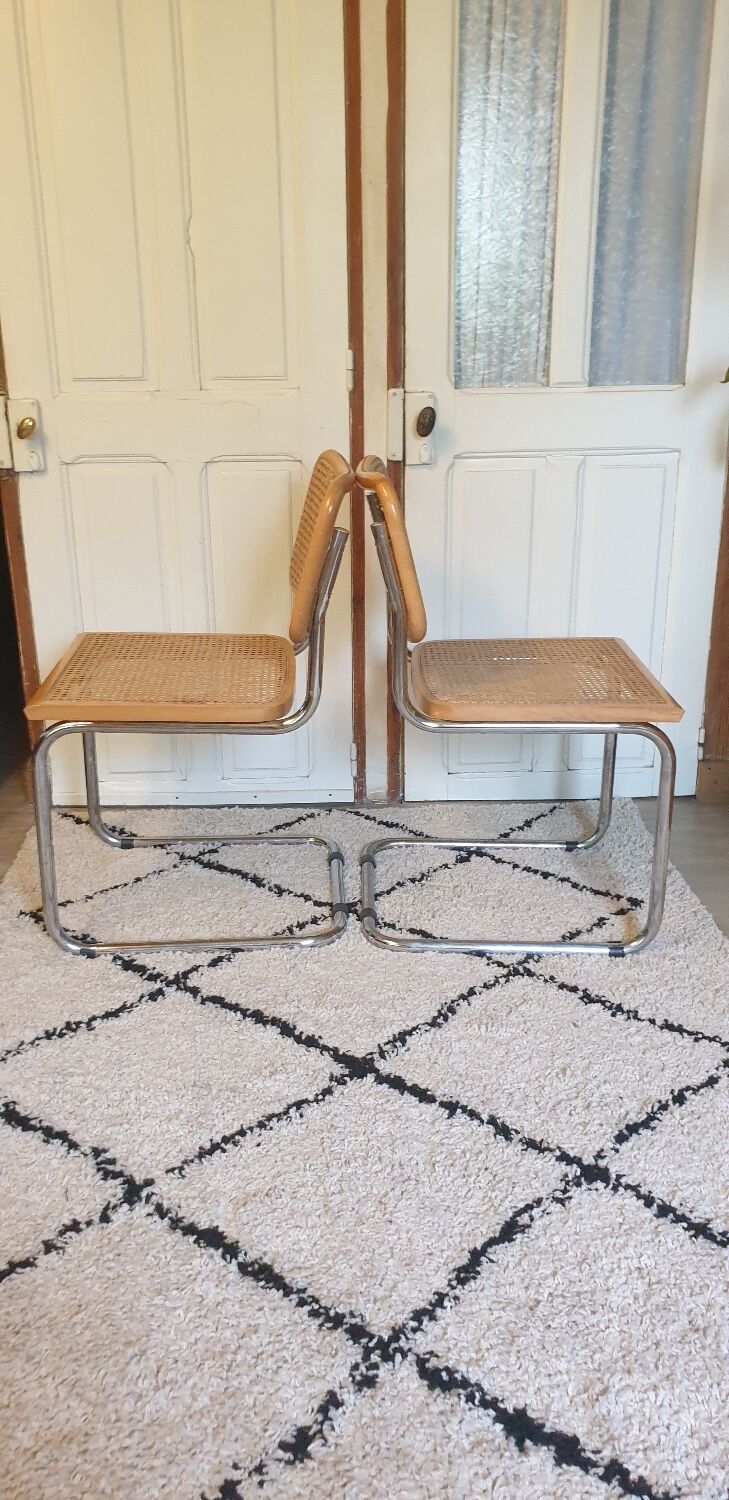 Pair of Cesca B32 Breuer chairs