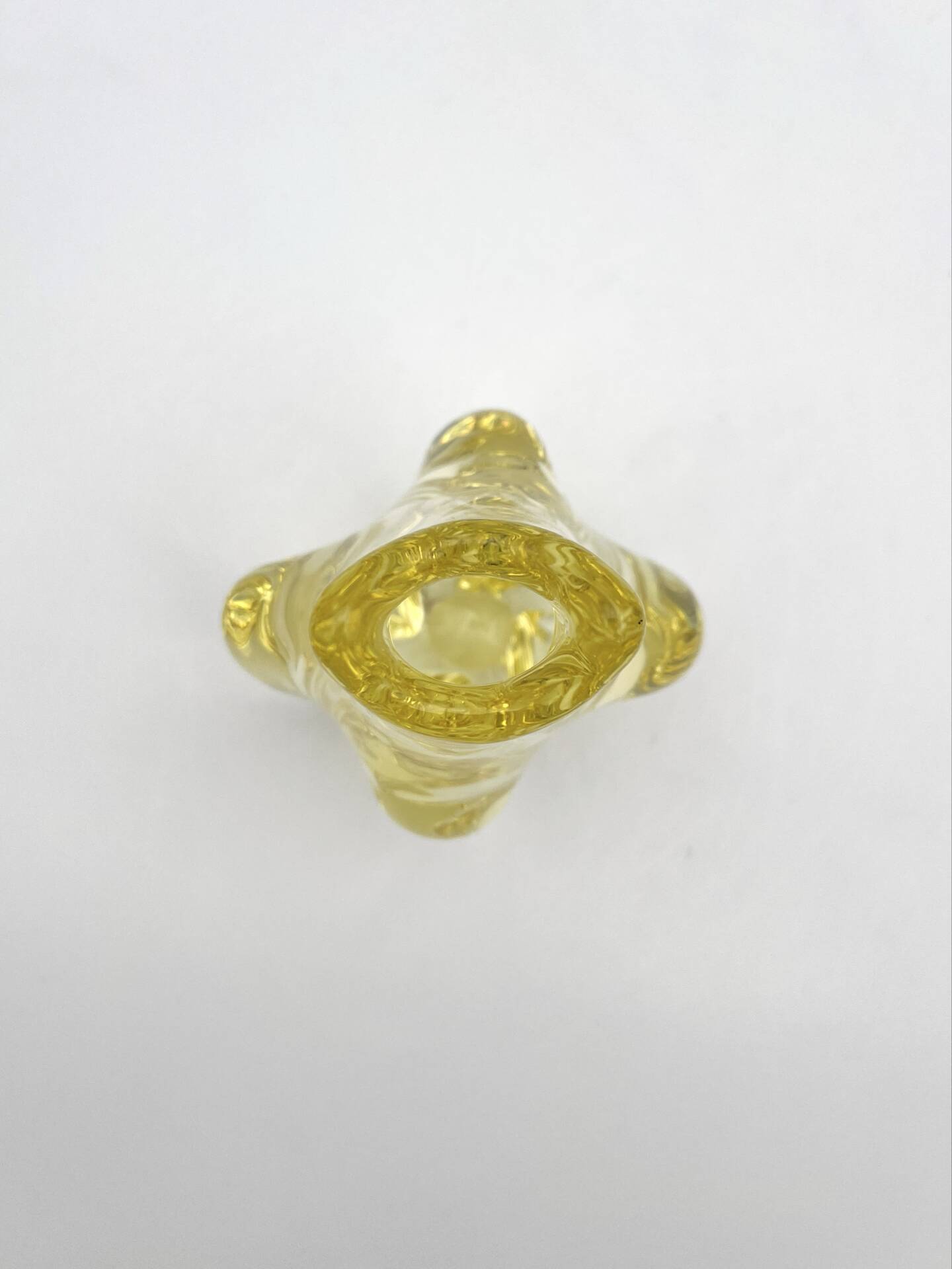 Organic Yellow Vase Miloslav Klinger ZBS - Bohemian Glass