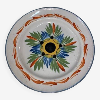 Hand-painted earthenware plate